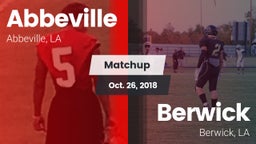 Matchup: Abbeville vs. Berwick  2018