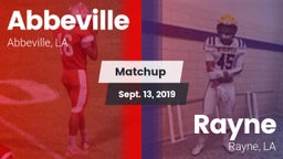 Matchup: Abbeville vs. Rayne  2019