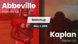 Matchup: Abbeville vs. Kaplan  2019