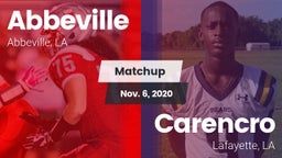 Matchup: Abbeville vs. Carencro  2020