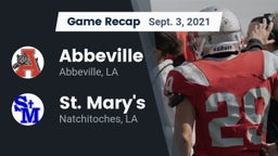 Recap: Abbeville  vs. St. Mary's  2021