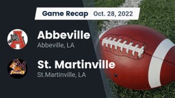 Recap: Abbeville  vs. St. Martinville  2022