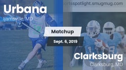 Matchup: Urbana vs. Clarksburg  2019