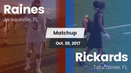 Matchup: Raines vs. Rickards  2017