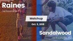 Matchup: Raines vs. Sandalwood  2018
