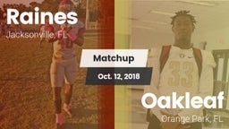 Matchup: Raines vs. Oakleaf  2018