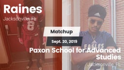 Matchup: Raines vs. Paxon School for Advanced Studies 2019