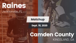 Matchup: Raines vs. Camden County 2020