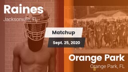 Matchup: Raines vs. Orange Park  2020