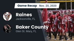 Recap: Raines  vs. Baker County  2020