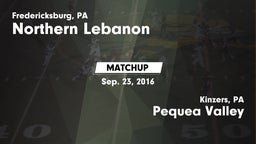 Matchup: Northern Lebanon vs. Pequea Valley  2016