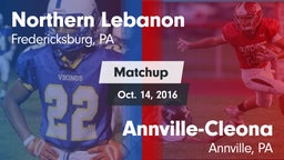 Matchup: Northern Lebanon vs. Annville-Cleona  2016