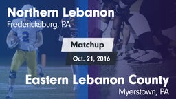 Matchup: Northern Lebanon vs. Eastern Lebanon County  2016