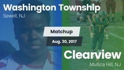 Matchup: Washington Township vs. Clearview  2017