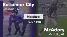 Matchup: Bessemer City vs. McAdory  2016