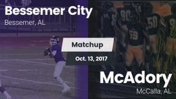 Matchup: Bessemer City vs. McAdory  2017