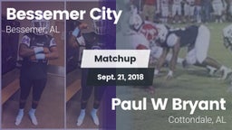 Matchup: Bessemer City vs. Paul W Bryant  2018