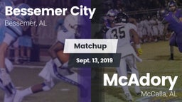 Matchup: Bessemer City vs. McAdory  2019
