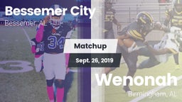 Matchup: Bessemer City vs. Wenonah  2019