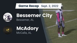 Recap: Bessemer City  vs. McAdory  2022
