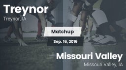 Matchup: Treynor vs. Missouri Valley  2016