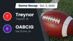 Recap: Treynor  vs. OABCIG  2020