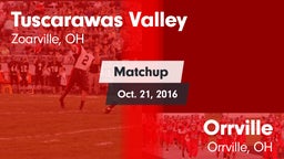 Matchup: Tuscarawas Valley vs. Orrville  2016