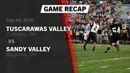 Recap: Tuscarawas Valley  vs. Sandy Valley  2016