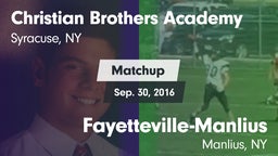Matchup: Christian Brothers A vs. Fayetteville-Manlius  2016