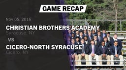 Recap: Christian Brothers Academy  vs. Cicero-North Syracuse  2016