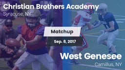 Matchup: Christian Brothers A vs. West Genesee  2017