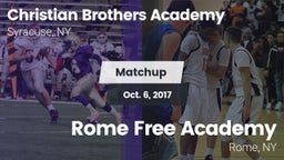 Matchup: Christian Brothers A vs. Rome Free Academy  2017