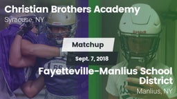 Matchup: Christian Brothers A vs. Fayetteville-Manlius School District  2018