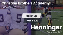 Matchup: Christian Brothers A vs. Henninger  2019