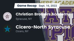 Recap: Christian Brothers Academy  vs. Cicero-North Syracuse  2022