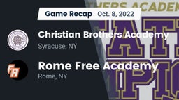 Recap: Christian Brothers Academy  vs. Rome Free Academy  2022