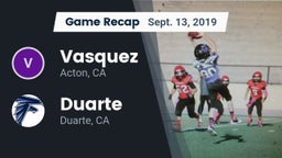 Recap: Vasquez  vs. Duarte  2019