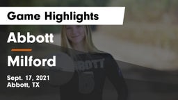 Abbott  vs Milford  Game Highlights - Sept. 17, 2021