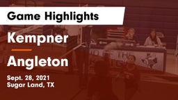 Kempner  vs Angleton  Game Highlights - Sept. 28, 2021