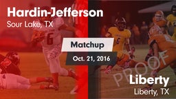 Matchup: Hardin-Jefferson vs. Liberty  2016