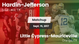 Matchup: Hardin-Jefferson vs. Little Cypress-Mauriceville  2017