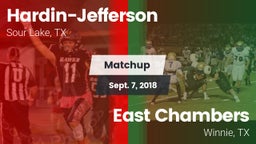 Matchup: Hardin-Jefferson vs. East Chambers  2018