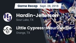 Recap: Hardin-Jefferson  vs. Little Cypress-Mauriceville  2018