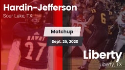 Matchup: Hardin-Jefferson vs. Liberty  2020