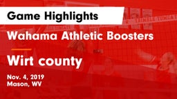 Wahama Athletic Boosters vs Wirt county Game Highlights - Nov. 4, 2019