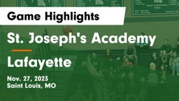 St. Joseph's Academy vs Lafayette  Game Highlights - Nov. 27, 2023