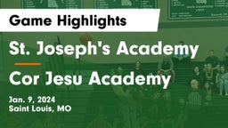 St. Joseph's Academy vs Cor Jesu Academy Game Highlights - Jan. 9, 2024