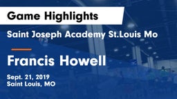 Saint Joseph Academy St.Louis Mo vs Francis Howell  Game Highlights - Sept. 21, 2019