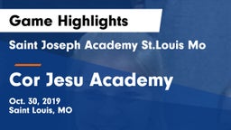 Saint Joseph Academy St.Louis Mo vs Cor Jesu Academy Game Highlights - Oct. 30, 2019