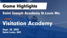 Saint Joseph Academy St.Louis Mo vs Visitation Academy  Game Highlights - Sept. 28, 2020